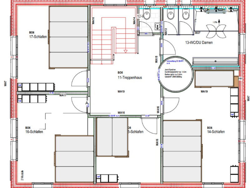 Pfadiheim Haselhaus Grundriss