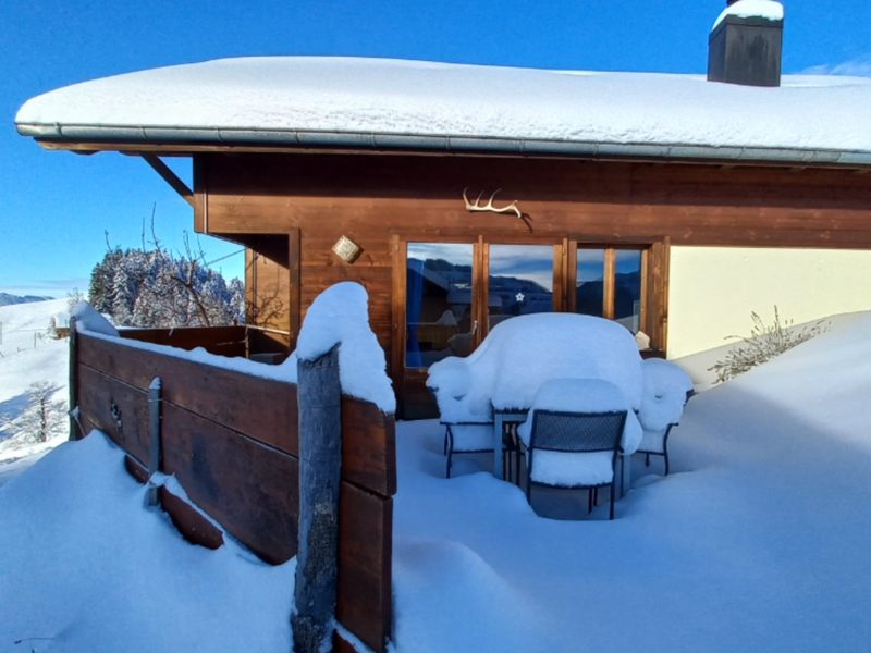 Pension Brach Terrasse Winter