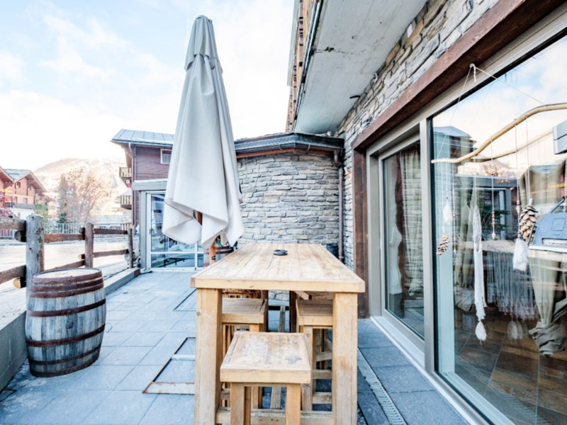 Gruppenhaus Allalin Terrasse