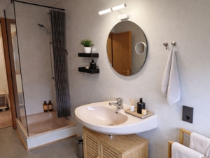 Ferienhaus Weitblick am Kirchberg Badezimmer