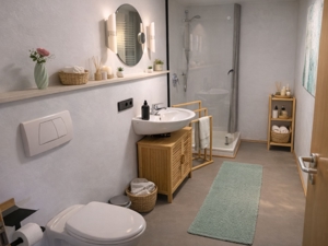 Ferienhaus Weitblick am Kirchberg Badezimmer