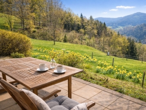 Ferienhaus Weitblick am Kirchberg Garten