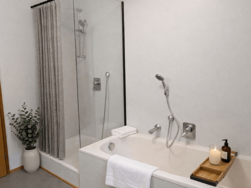 Ferienhaus Weitblick am Kirchberg Badezimmer