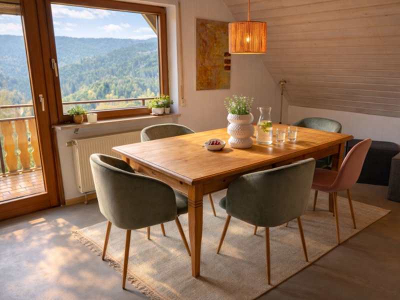 Ferienhaus Weitblick am Kirchberg Esszimmer
