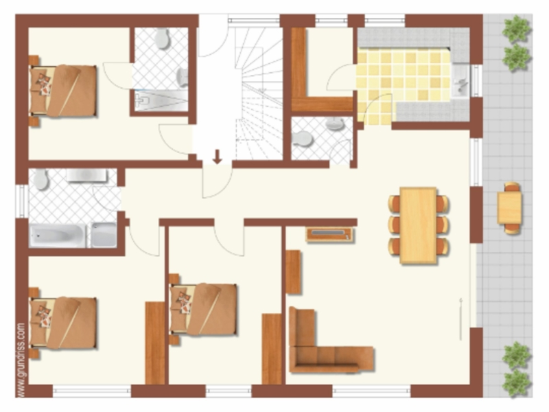 Ferienhaus Weitblick am Kirchberg Grundriss