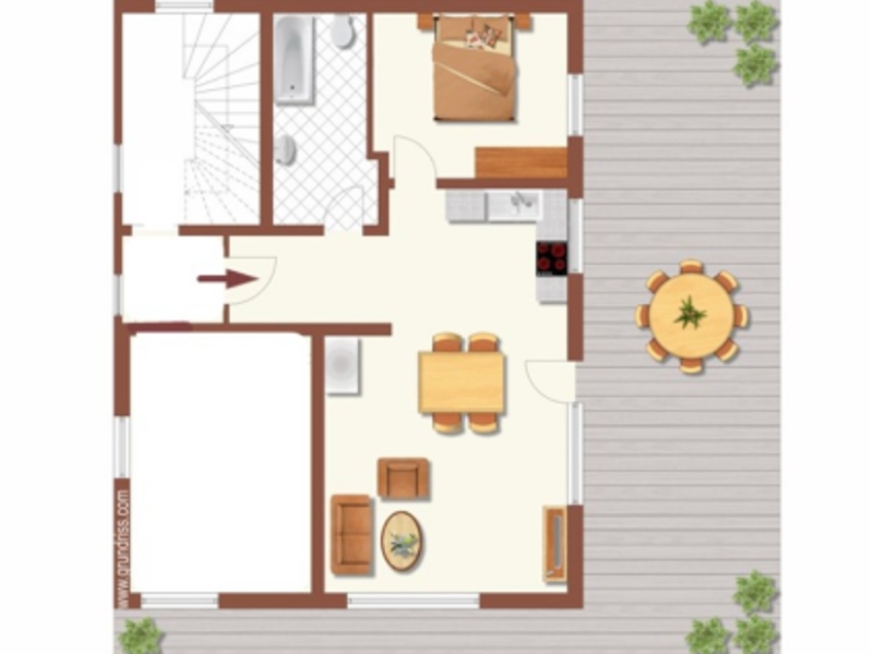 Ferienhaus Weitblick am Kirchberg Grundriss