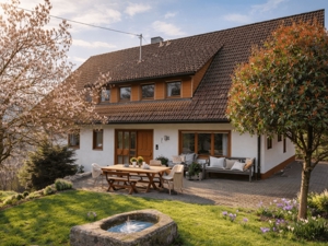 Maison de vacances Weitblick am Kirchberg Vue de la maison