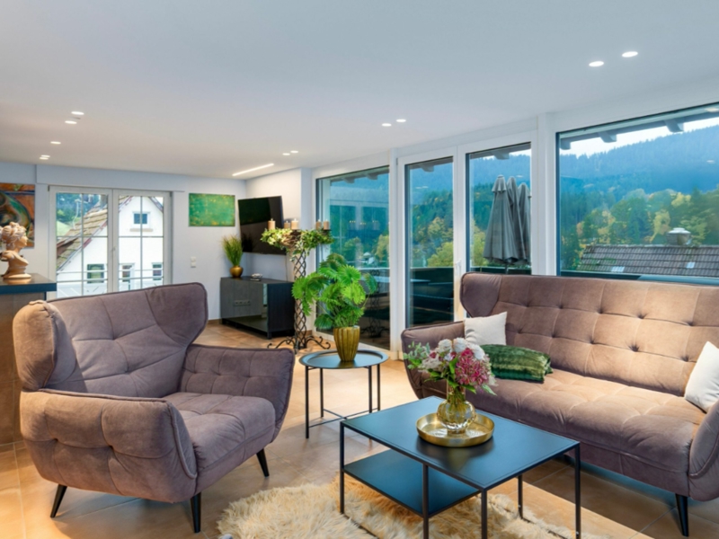 Ferienhaus Waldklang - Refugium Schwarzwald Wohnzimmer