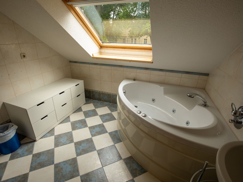 Ferienheim Schloss Leizen Badezimmer