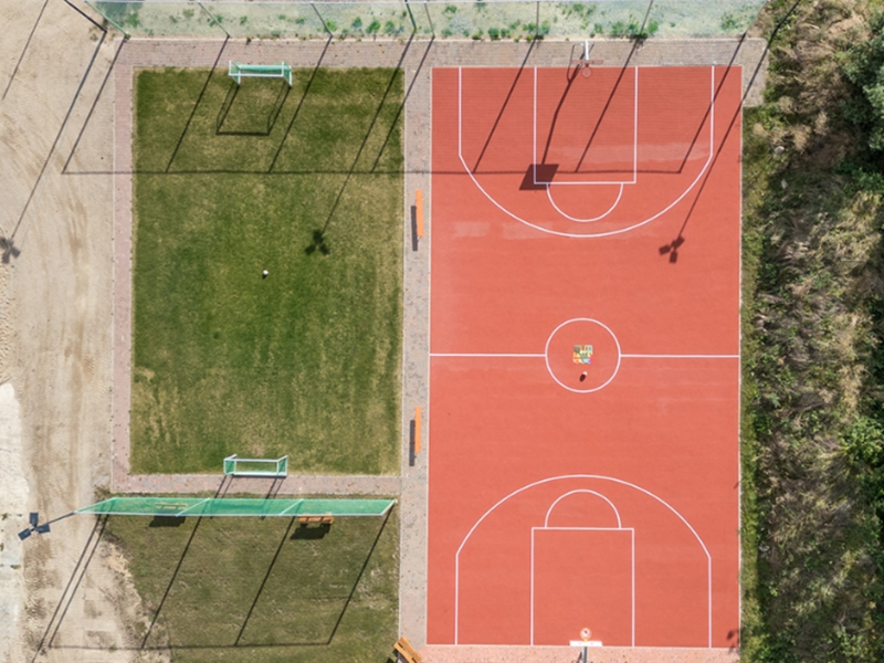 Ferienheim Bio- und Demeterhof im Stuer Fussballplatz