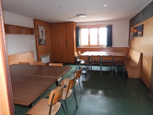 Maison de vacances Acla Salle à manger et salon