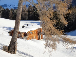 Maison de vacances Acla Vue de la maison hiver