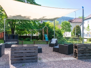 Hotel de l'Aigle Garten