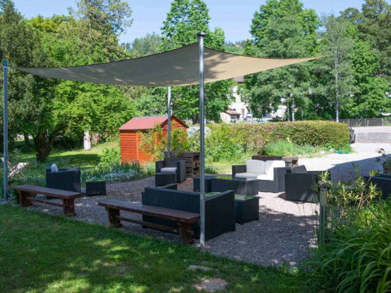 Hotel de l'Aigle Garten
