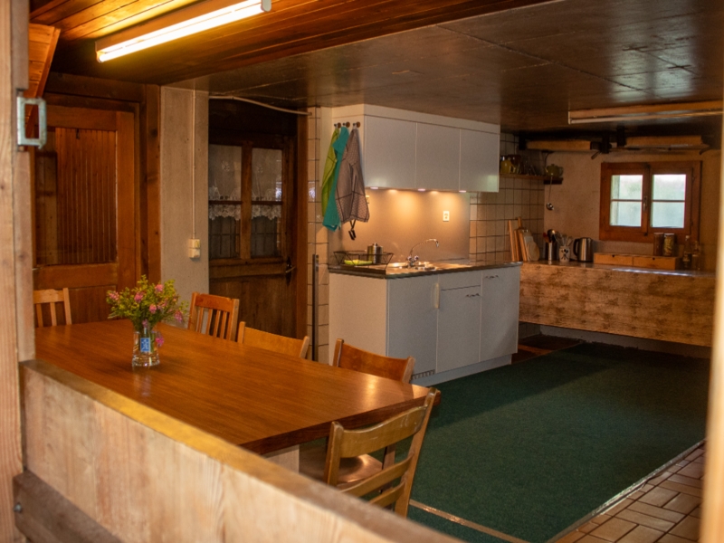 Alphütte Balisalp Rain Esszimmer