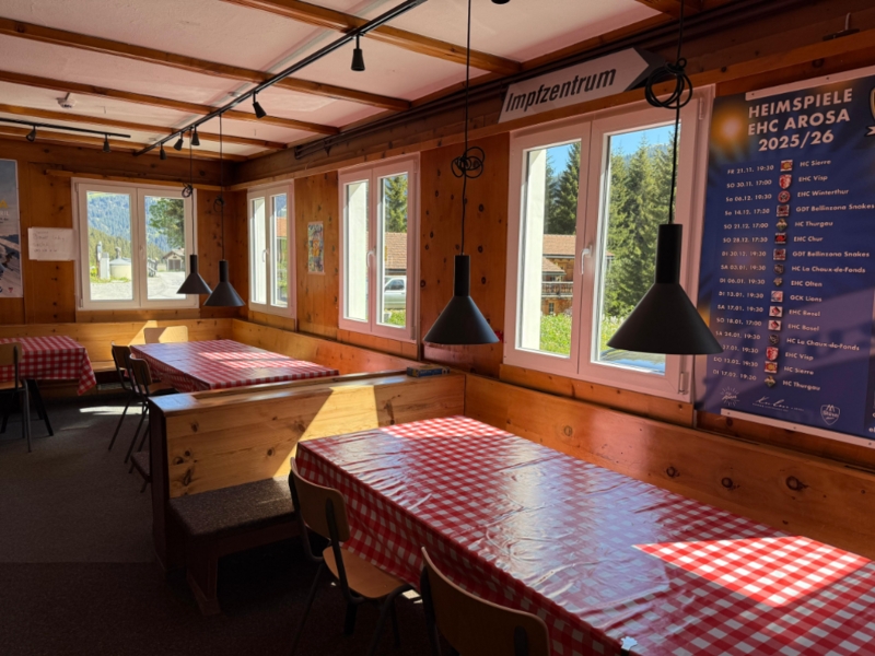 Gruppenhaus Rütilodge Esszimmer