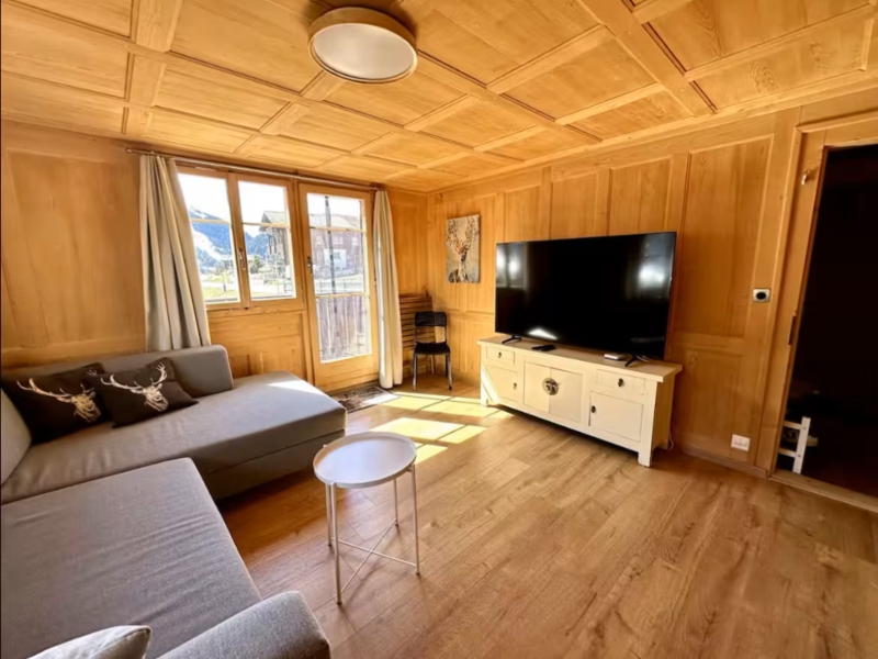 Ferienwohnungen Camischolas Wohnzimmer