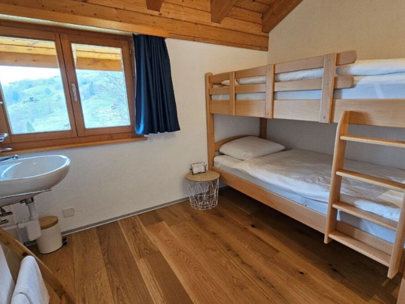 Gruppenhaus Grächbiel Schlafzimmer
