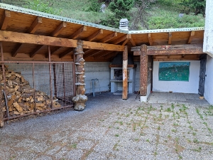 Cabane Montanin Barbecue area