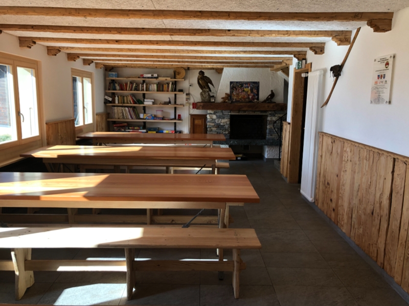 Cabane Montanin Esszimmer