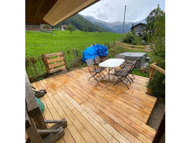 Chalet Heimeli Terrasse