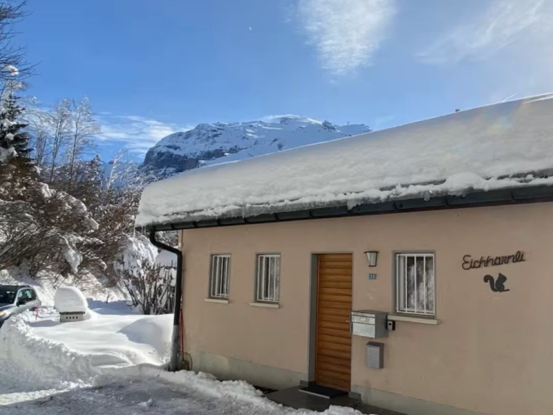 Chalet Eichhörnli Hausansicht Winter