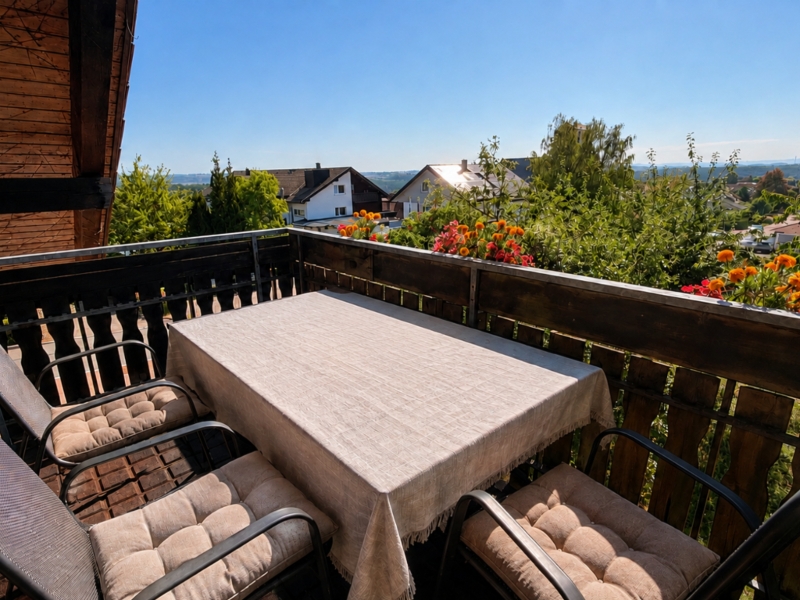 Ferienhaus Schröder Balkon