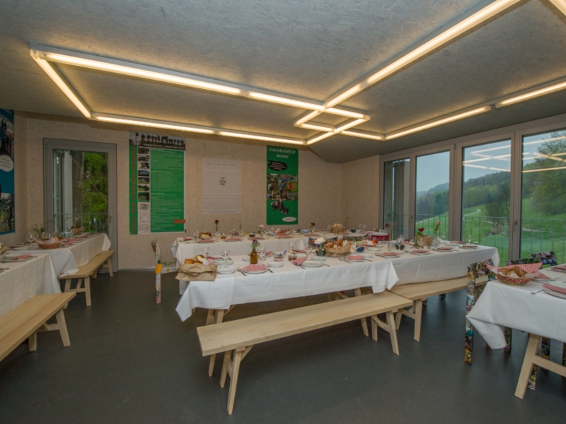 Pfadiheim Horgen Ess- und Aufenthaltsraum