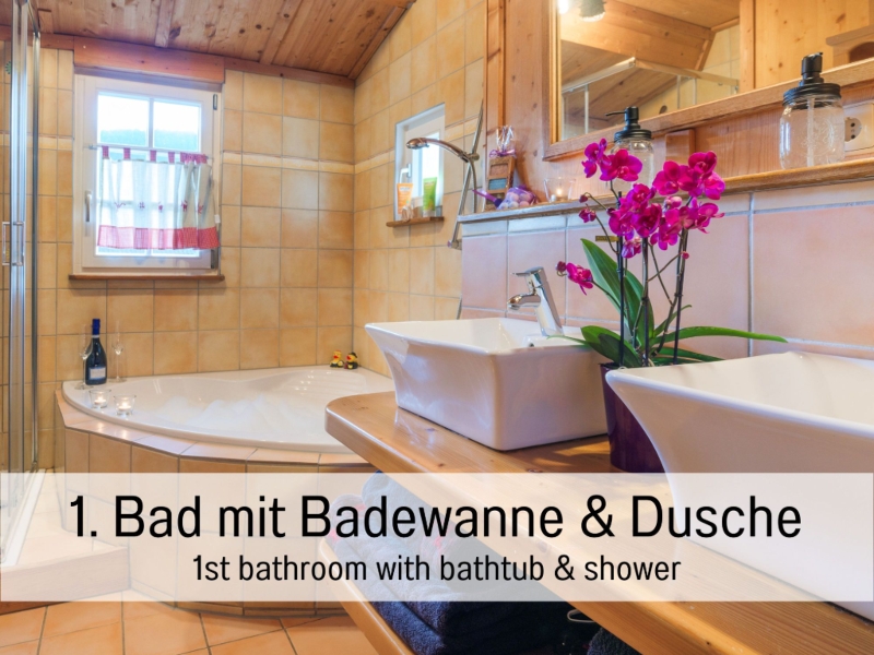 Ferienhaus Historisches Waldhaus Badezimmer