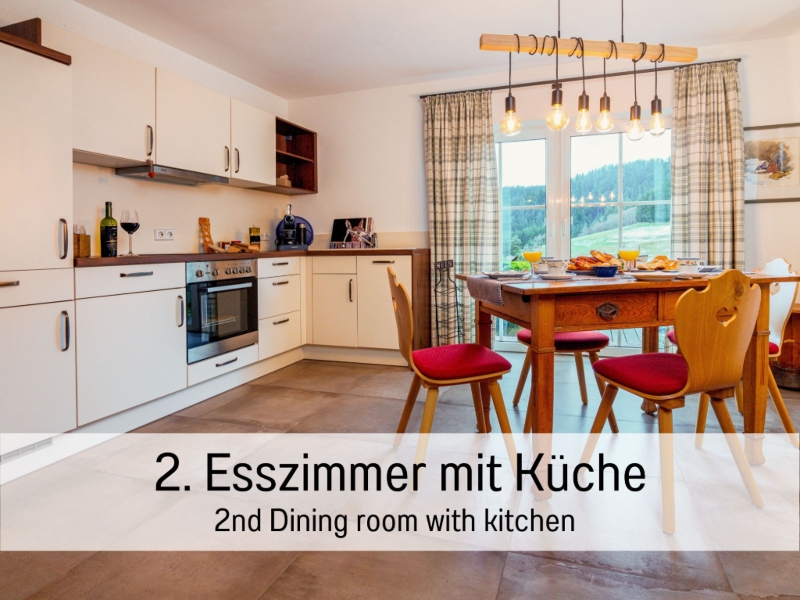 Ferienhaus Historisches Waldhaus Esszimmer