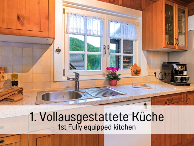 Ferienhaus Historisches Waldhaus Küche