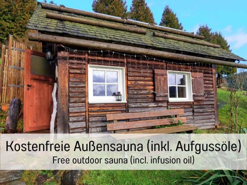 Ferienhaus Historisches Waldhaus Sauna