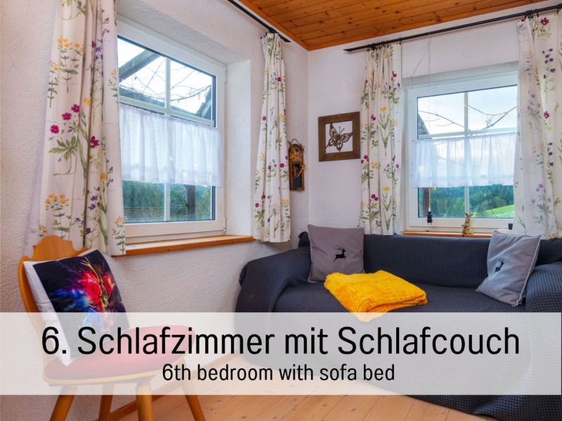 Ferienhaus Historisches Waldhaus Schlafzimmer