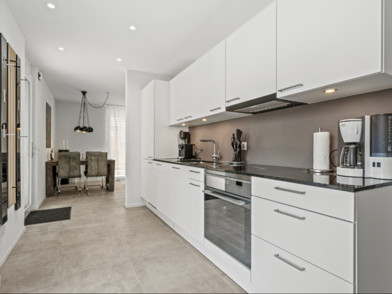 Küche der Erdgeschosswohnung
