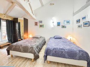 La Ferme : chambre avec 2 lits simples