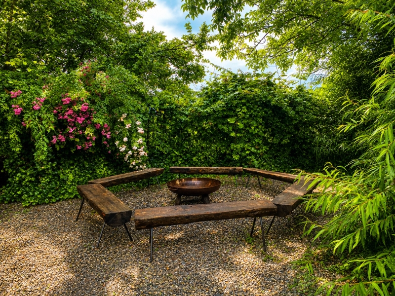 Die Feuerstelle im Garten