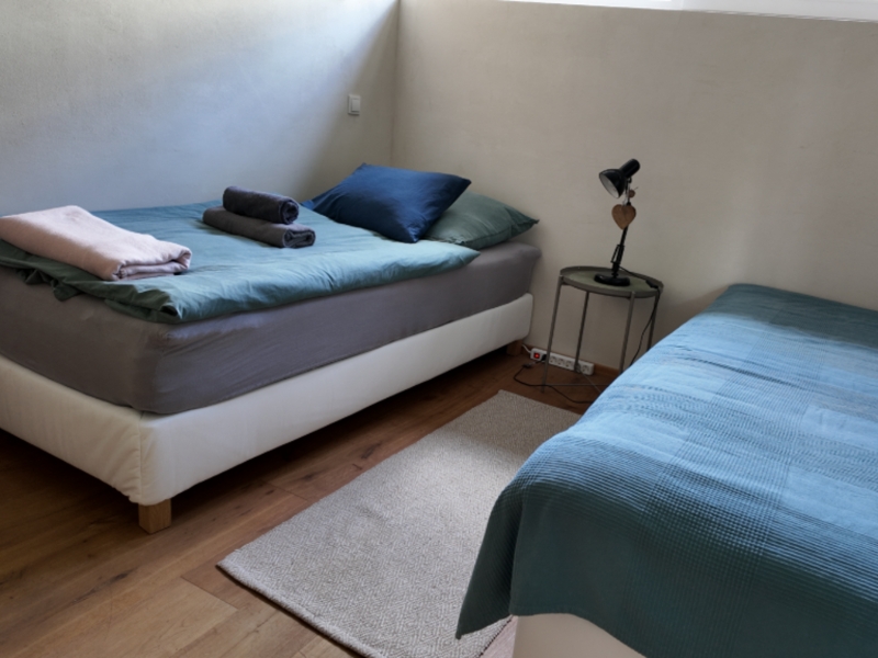 Eines der Zweibettzimmer