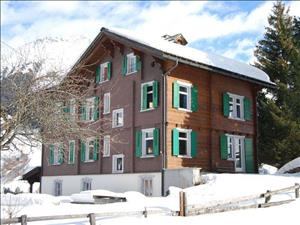 Group accommodation Bim Lerch House view winter