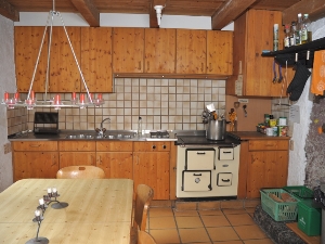 Maison de groupes Alpe Loasa Cuisine