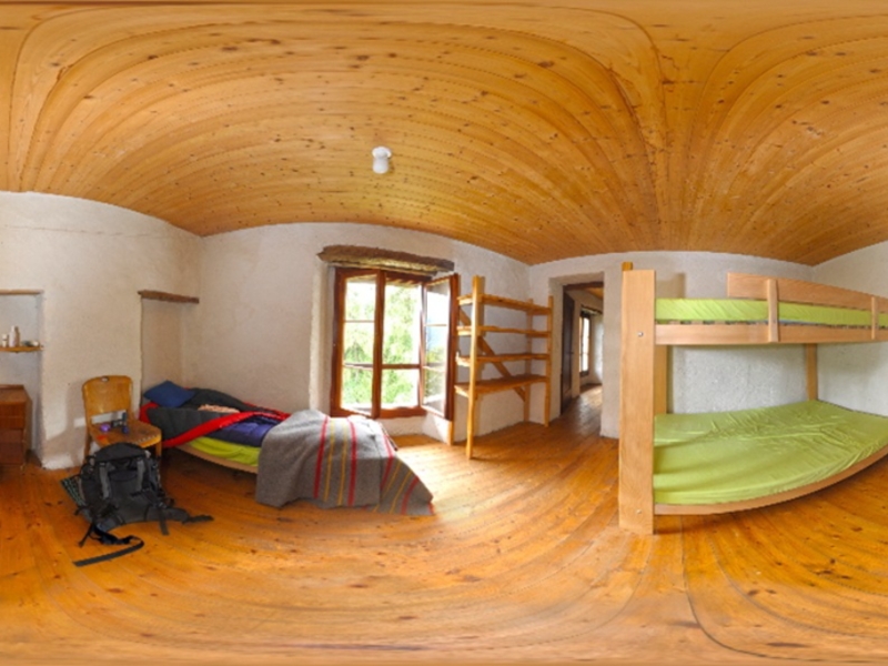 Group accommodation Alpe Loasa Bedroom