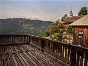 Ferienhaus Cas'alva Terrasse