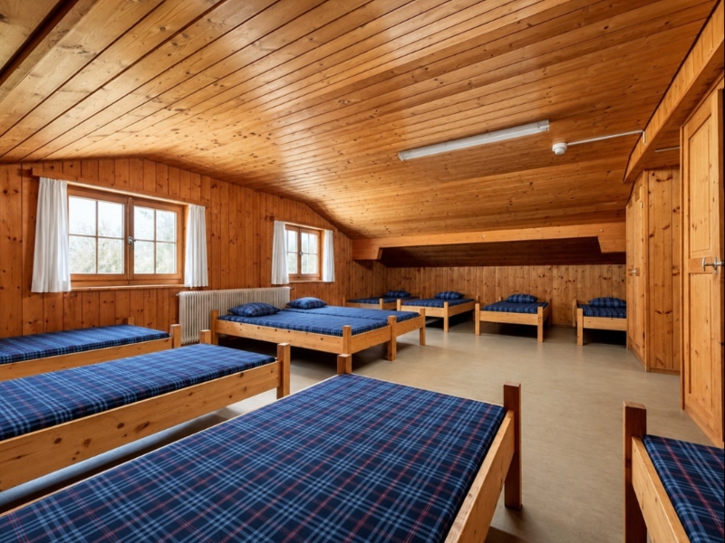 One of the shared rooms.
