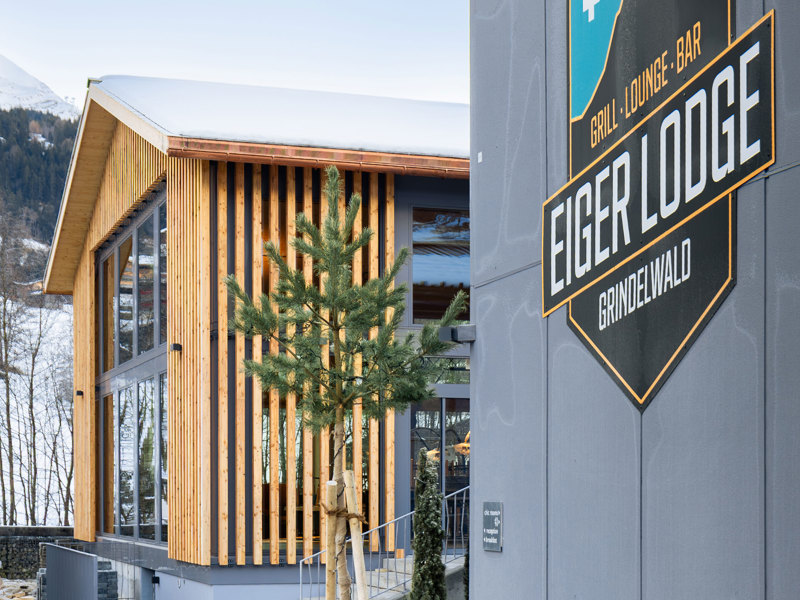 Gruppenunterkunft Eiger Lodge «Chic» Hausansicht
