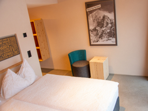 Gruppenunterkunft Eiger Lodge «Chic» Schlafzimmer