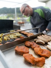 Grillades sur le toit-terrasse