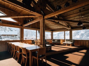 Mountain hut Metsch Dining room