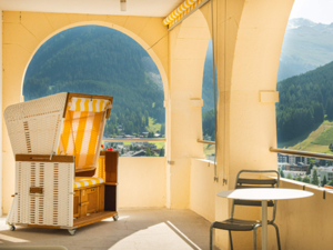 Jugendherberge Davos Youthpalace Terrasse