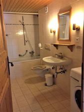 A bathroom in the apartment