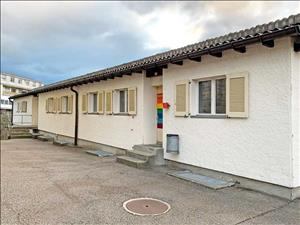Gruppenhaus Pfrundmatt Hausansicht Herbst