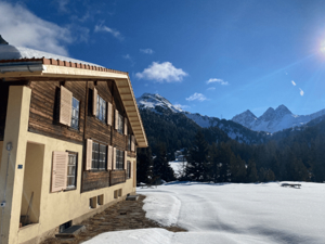 Gruppenhaus Sonnenhof Hausansicht Winter